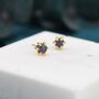 Cosmic Purple Opal Long Prong Stud Earrings, thumbnail 3 of 10
