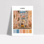 Elevador Da Gloria, Lisbon, Colour Palette Print, thumbnail 2 of 3