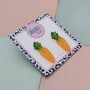 Carrot Glitter Resin Studs, thumbnail 2 of 4