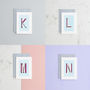 Pack Of Five X Blank Monogram Card Sets, thumbnail 9 of 12