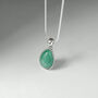 Aventurine Strength Sterling Silver Necklace, thumbnail 4 of 8