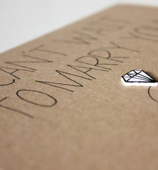 I Can't Wait To Marry You, Diamond Ring Wedding Card, 3 of 5