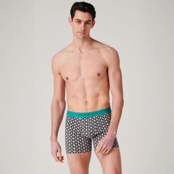 Men's 'Minimalist Geometric' Four Pack Bamboo Trunks, 3 of 12