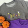 Kids Halloween Personalised Embroidered Sweatshirt, thumbnail 6 of 6