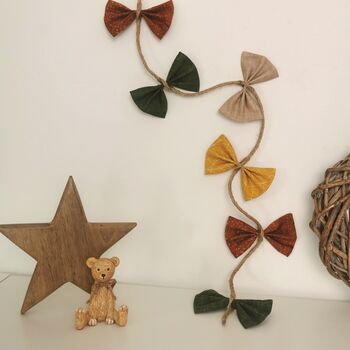 Woodland Boho Whimsical Nurserykite Decor, Hunter Green, Rust Orange, Ochre, 8 of 12