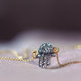 Hamsa Hand Of Fatima Diamond Pave Necklace, thumbnail 3 of 12