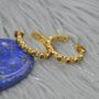 Labradorite Hoop Earrings: Silver Or Gold, thumbnail 6 of 12