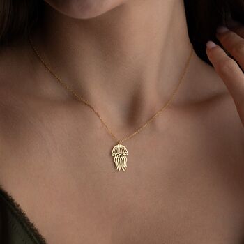 Sterling Silver Jellyfish Necklace, 5 of 10