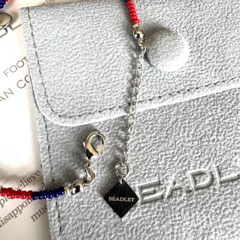 Crystal Palace Fc Football Fan Bracelet With Charms, 4 of 6