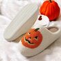 Plush Pumpkin Halloween Family Unisex Slippers, thumbnail 5 of 10