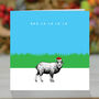Baa La La La La, 'Singing Sheep' Funny Christmas Card, thumbnail 1 of 2