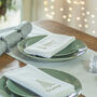 Personalised Embroidered Christmas Trees Napkins, thumbnail 1 of 6