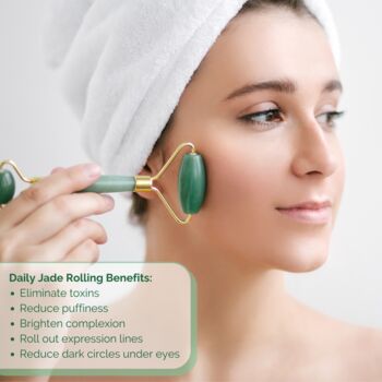 Jade Roller And Crystal Candle Relaxation Gift Set, 4 of 11