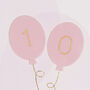 Age 10 Balloons Birthday Card, thumbnail 2 of 3