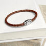 Personalised Men's Infinity Woven Leather Bracelet, thumbnail 5 of 12