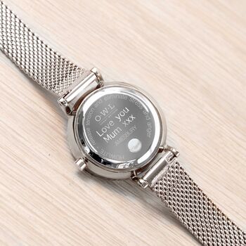Ladies Leather Strap Watch Free Engraving, 9 of 9