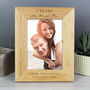 Personalised Anniversary Photo Frame Five X Seven, thumbnail 2 of 2