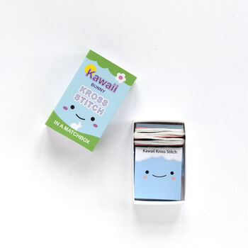 Kawaii Bunny Rabbit Mini Cross Stitch Kit, 4 of 10