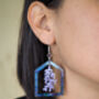 Gift For Friend, Acrylic Greenhouse Dangle Earring, thumbnail 8 of 8