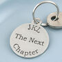 Retirement Gift Keyring Personalised Next Chapter, thumbnail 3 of 9