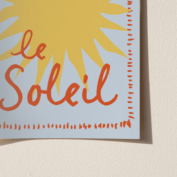 Le Soleil Illustrated Sun Giclee Print, 10 of 11