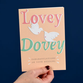 Lovey Dovey Wedding Card, 2 of 3