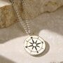 Personalised Engraved Compass Necklace, thumbnail 3 of 7