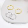 Sterilng Silver Extra Skinny Infinity Hoops, thumbnail 1 of 12