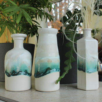 Handmade Ceramic Bottle Vases, 2 of 12