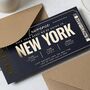 Personalised New York Birthday Boarding Pass Voucher, thumbnail 3 of 9