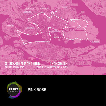 Personalised Stockholm Marathon Poster, 10 of 11