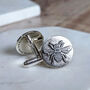 Personalised Silver Bee Cufflinks, thumbnail 1 of 4