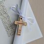 Personalised Hanging Mini Cross Token, thumbnail 1 of 4