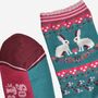 Women's Bamboo Socks Rabbit Wreath, thumbnail 4 of 5