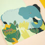 3D Fold Out Elephant Birthday Card, thumbnail 3 of 3