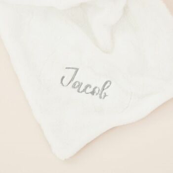 Personalised White Bunny Comforter, 2 of 4