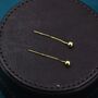 Minimalist Ball Threaders Earrings Sterling Silver, thumbnail 3 of 11