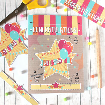 Bright Star Congratulations Card, Cut Out And Keep, 2 of 6