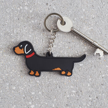 Dachshund Key Ring Personalisation Available, 3 of 4