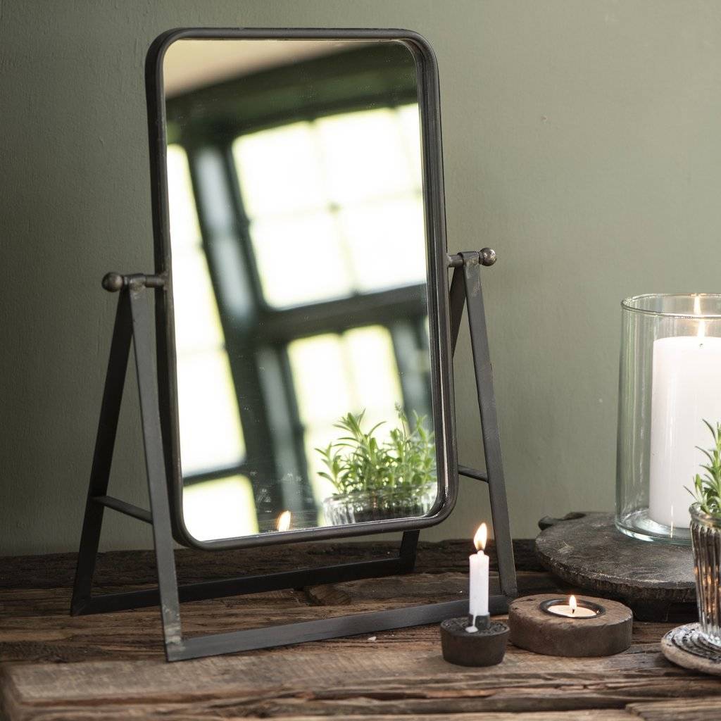 Industrial Dressing Table Mirror, 1 of 3