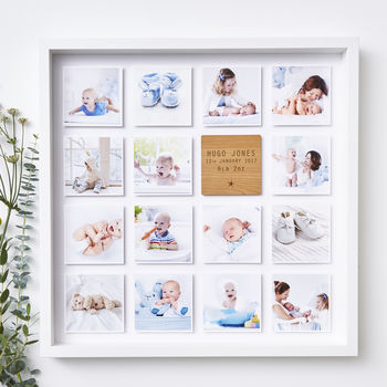 Personalised Framed Baby Photo Print, 8 of 12