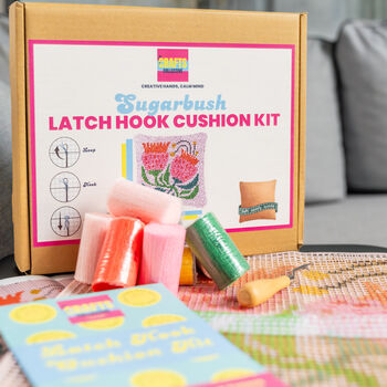 Sugarbush Latch Hook Cushion Craft Kit, 5 of 5