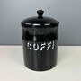 Retro Welsh Tea, Coffee, Sugar Tins Black, thumbnail 3 of 4
