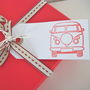 Set Of Five Campervan Gift Tags, thumbnail 2 of 5