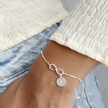 Delicate Sterling Silver Adjustable Sliding Bracelet, 2 of 7