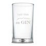 G And T Engraved Gin Glass With Pewter Base, thumbnail 3 of 8
