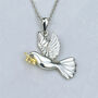 Personalised Sterling Silver Dove Of Peace Necklace, thumbnail 1 of 11