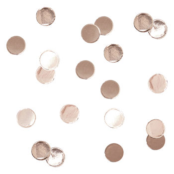 Rose Gold Hen Party Celebration Confetti Circles, 2 of 3