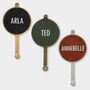 Personalised Coat Hooks With Leather Insert, thumbnail 1 of 9