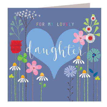 Floral Daughter Greetings Card, 2 of 4